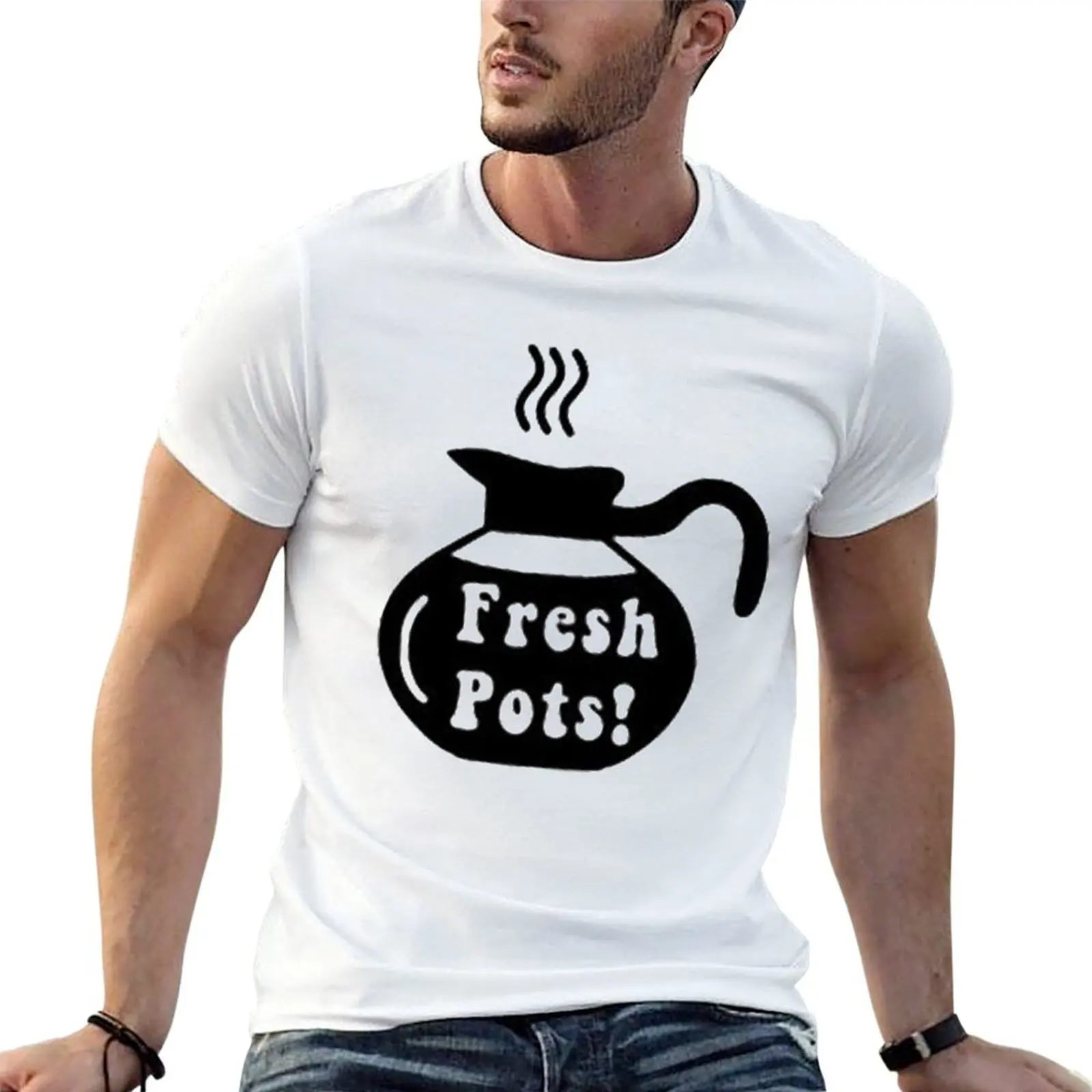 قمصان ديف القطنية - ر الأواني! تي شيرت رجالي طازج 100% من القطن Grohl Man تي شيرت مضحك