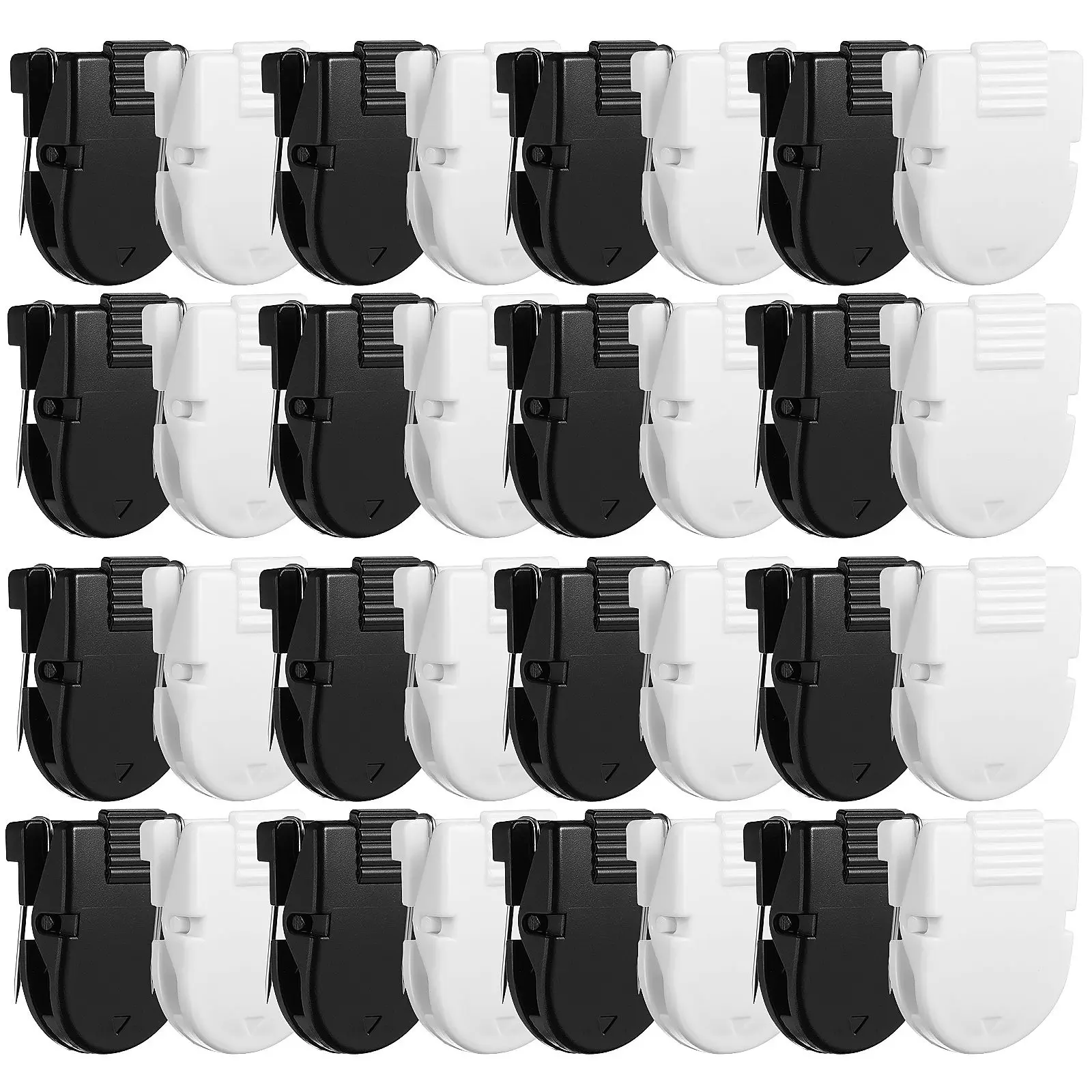 

50 Pcs Plastic Pins Clips for Paper Photo Craft Binder Office Home Use Clip Holder For Office Strong Material Portable Design