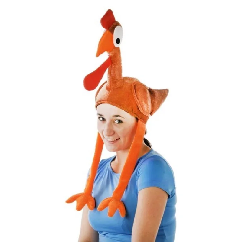 Thanksgiving Turkey Gobbler Hat Cap with Long Legs Christmas Hat Funny Family Party Decor for Adults Women Men