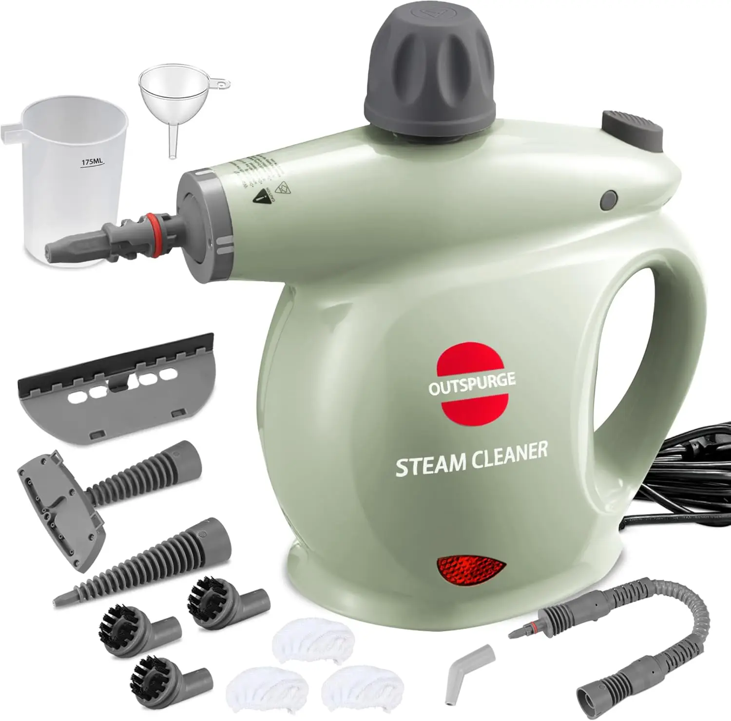 

Multi-Surface Handheld Steam Cleaner with 13 Accessories, Safety Lock for Home and Car Cleaning