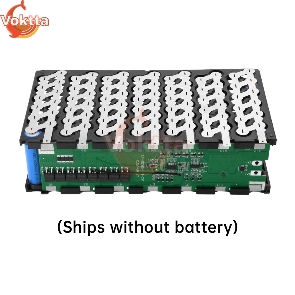 13S6P Battery Case Holder 18650 Battery Holder Nickel Strip 48V 30A Lithium Battery PCB Protection Board DIY Battery Storage Box
