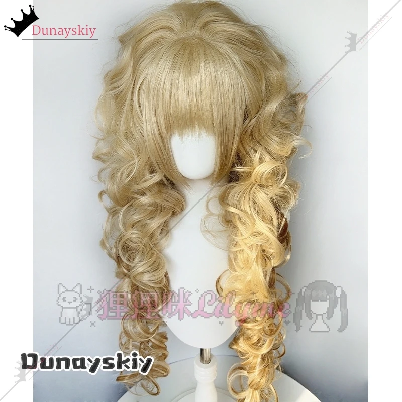 YiNuo*Cosplay Messiah Complex Gyaru Full Head Wig Costume 70CMHarajuku Hairpiece Gal Volume Curly Wig Natural Heat Resistant Wig - view 5