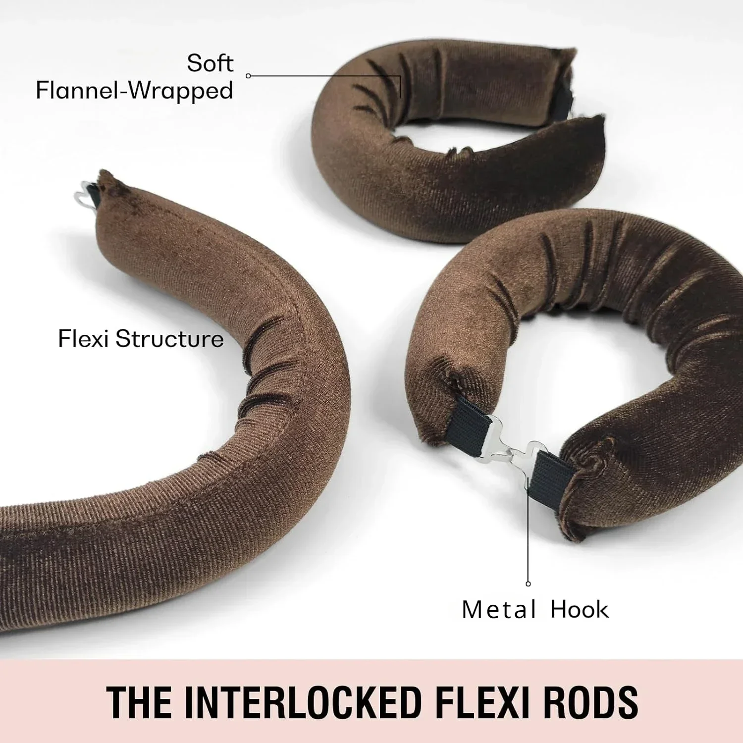 Heatless Curling Rod Headband Lazy Hair Curlers No Heat Hair Rollers Curls Sleeping Soft Flexi Rods with Hook Hair Styling Tools image 2