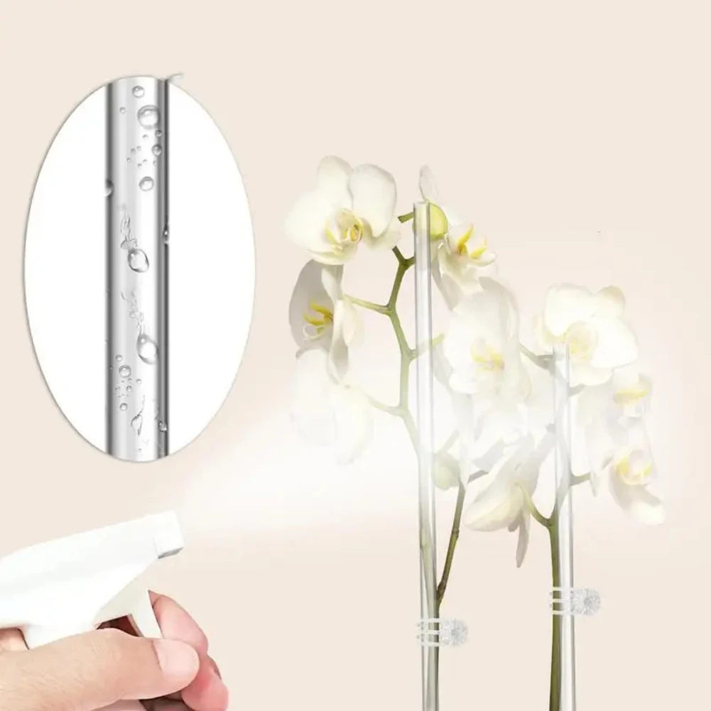 30 PCS Transparent Acrylic Orchid Support Stakes For Healthy Plant Growth Acrylic Support Rod For Potted Plants And Flowers