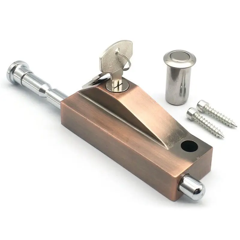 Revolving Door Latch Door Frame Door Lock Double Door Spring Latch Interlocking Home Hardware Decoration-AEF7