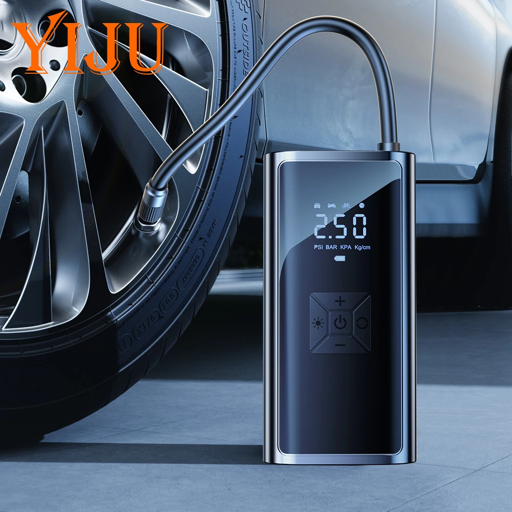 

Портативный насос для накачивания, воздушный компрессор, светодиодный большой экран, цифровой дисплей для накачивания различных автомобильных мотоциклетных шин, шариков