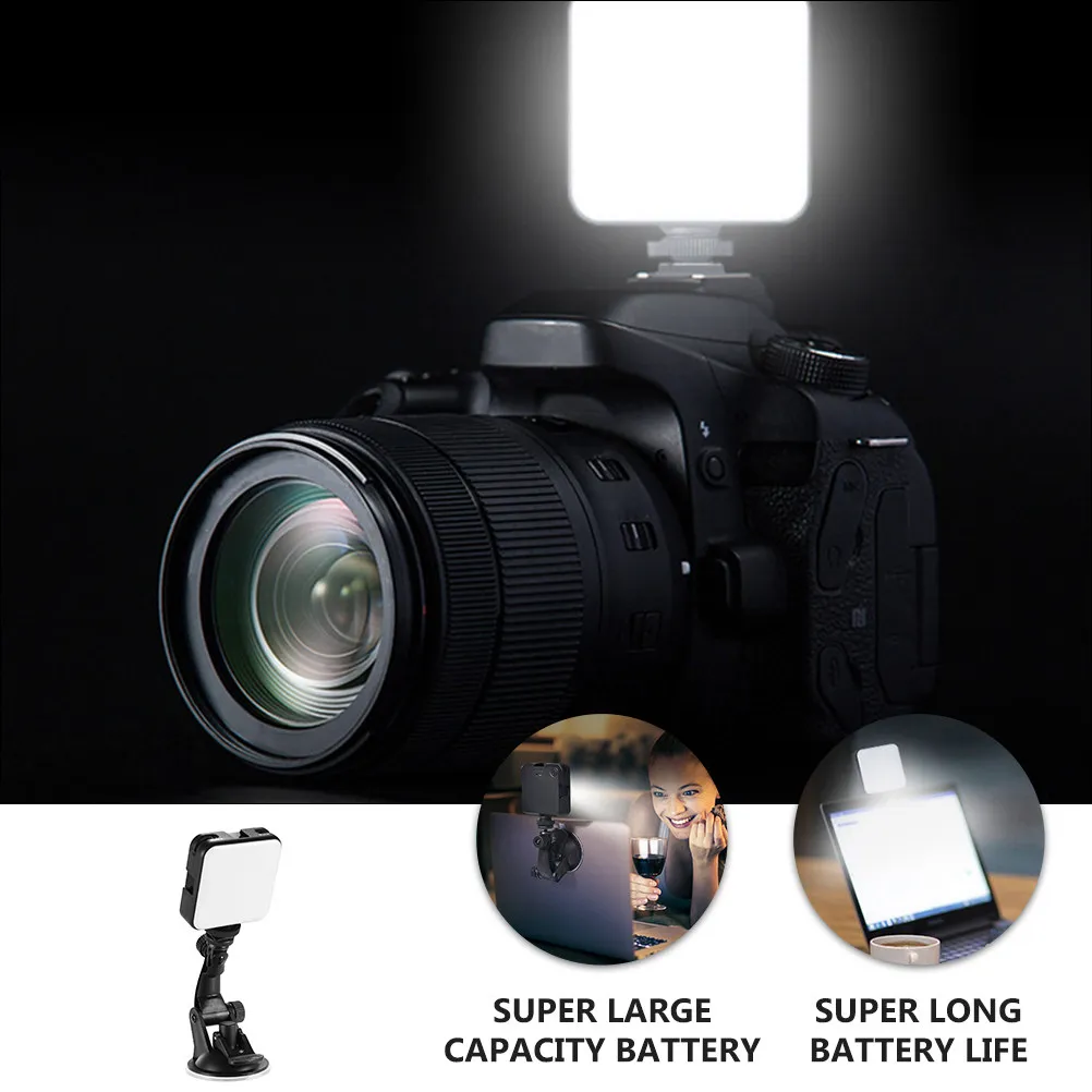 

Светодиодная лампа для видеоконференций с присоской, портативное освещение для ноутбука, веб-камеры, трансляций