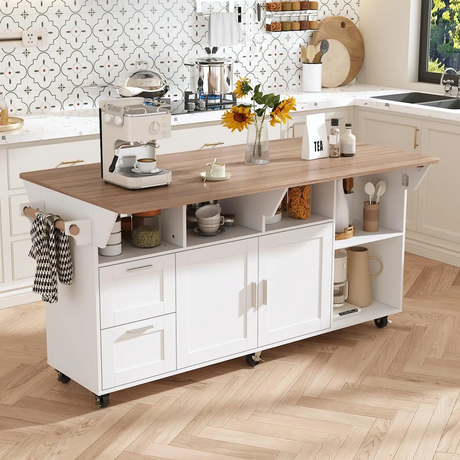 63" Kitchen Island …