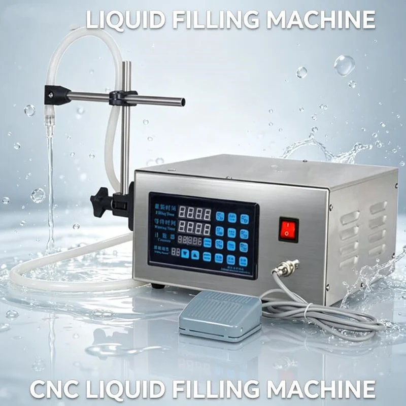 5-3500ml Water Softdrink Liquid Filling Machine Digital Control  Water Oil Perfume Milk Small Bottle Filling Machine