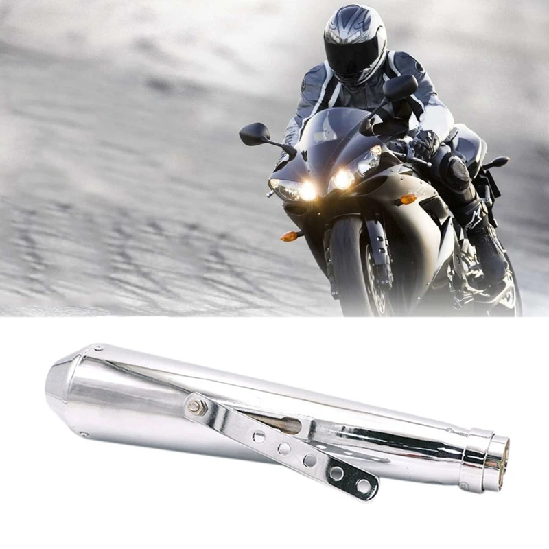 Universal Motorcycle Exhaust Muffler Pipe Kit 35-43Mm Vintage Modified Exhaust Racing Pipe For Cafe Racer Bobber Chopper