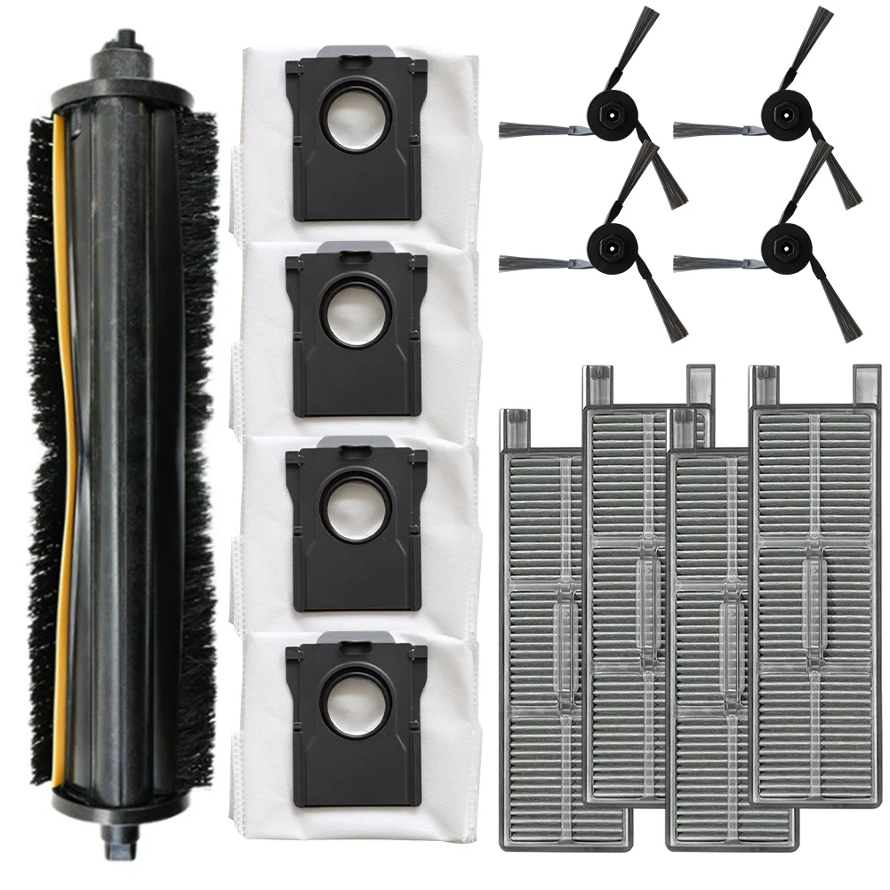 

13pcs Main Brushes Filter Dust Bag Side Brush Replacement Parts For Mova Z5 Pro/ Z50 Ultra Robot Vacuum Cleaner Accessories