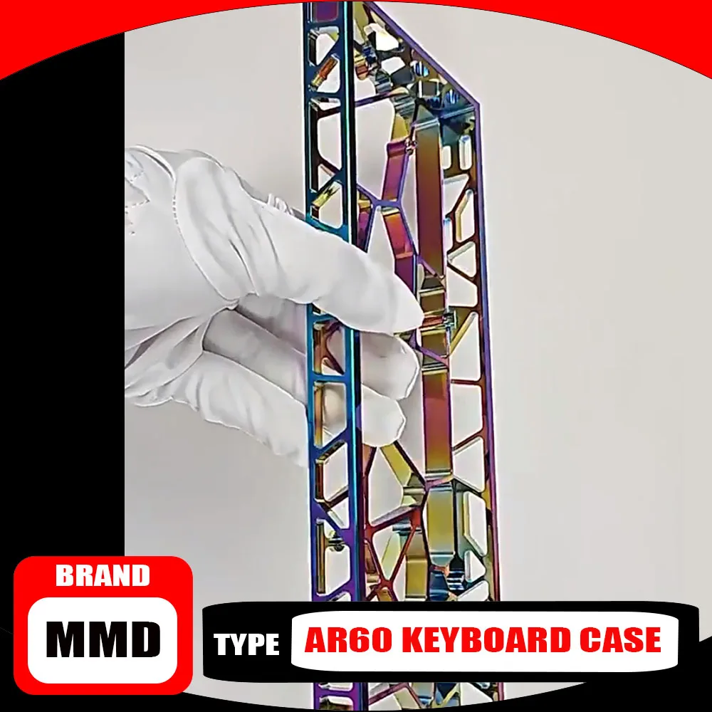 

AR60 Wooting60 Keyboard Case Colorful Hollow Aluminum Alloy for GH60/mp6+/mad60/GT60 Exquisite Player Gift Unique Fashion