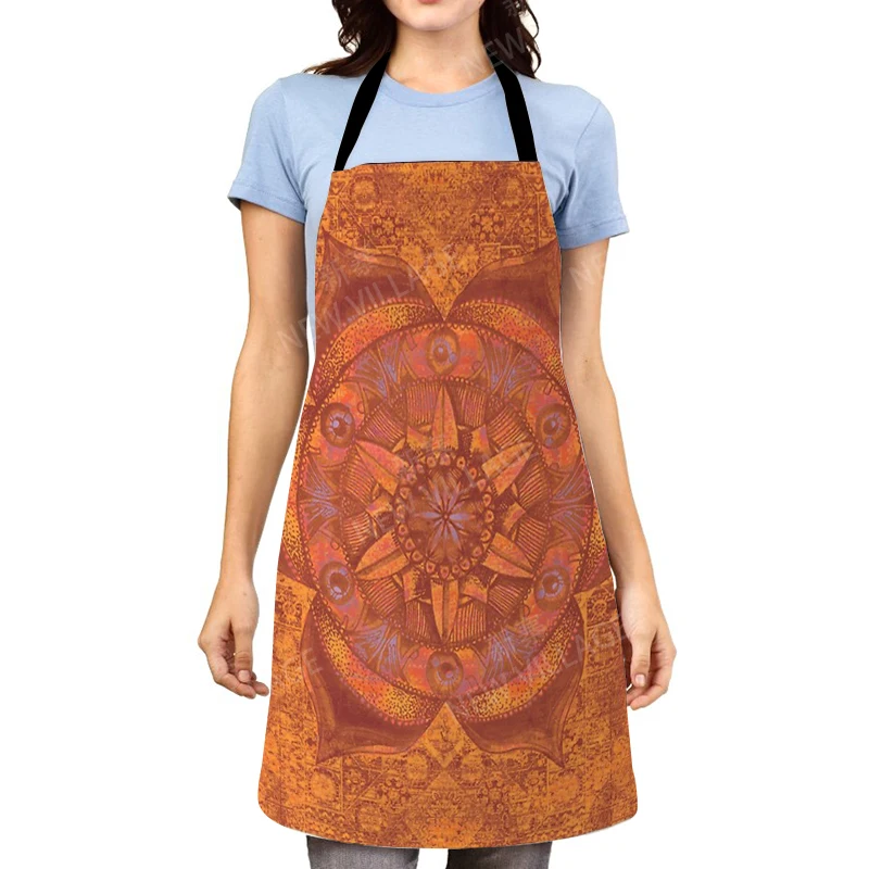 Mandala Aesthetic Women kitchen apron original Children Waterproof girl custom man waiter work apron oil proof vintage Persia