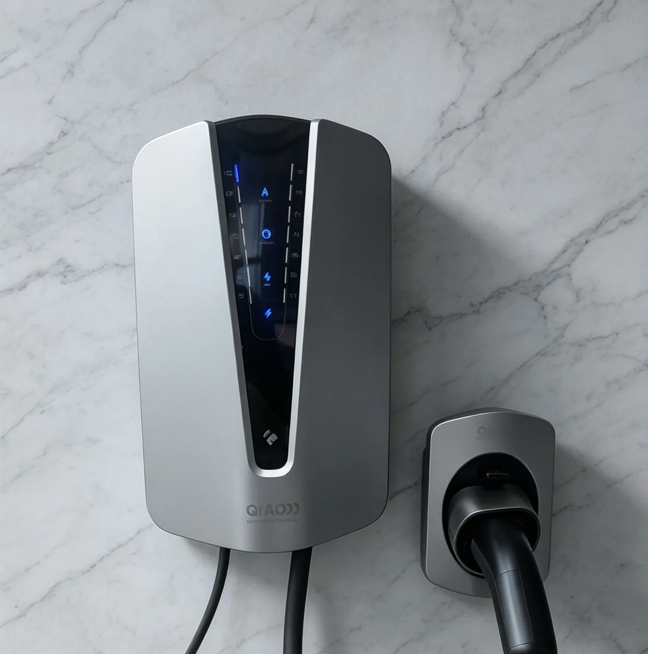 QIAO EV Charging Station 7KW/11KW/22KW 16A/32A Blue/Red CEE Plug for RFID Card Electric Vehicle Car Charger Wallbox Type 2