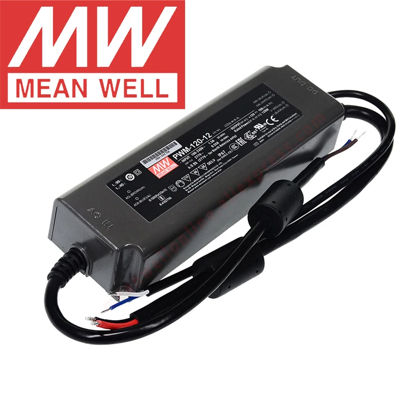 Imagem -03 - Original Médio Bem Pwm60 120 20012 24kn Pfc Função Pwm-kn Séries 60w 120w 200w Tensão Constante Pwm Saída Knx Led Driver