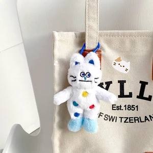 Puantiyeli Yay peluş oyuncak, Suskun, Kedi Kolye, oyuncak bebek, doldurulmuş, yumuşak, anahtarlık karikatür anahtarlık araba, sırt çantası dekorasyon çanta Oyuncakların ilk 10 satışı-puantiyeli-5 numara