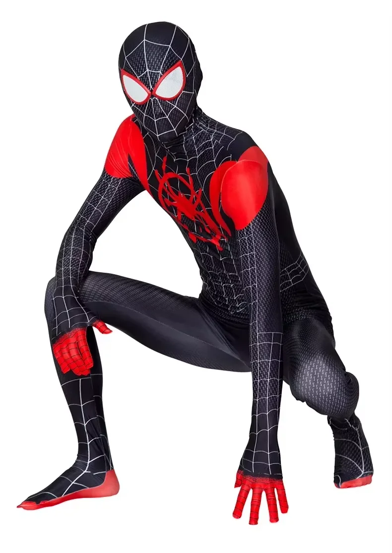 Halloween Per Adulti Bambini Tuta Party Dress Up Regalo Supereroe Spiderman Miles Morales 2099 Costume Cosplay Tute Spider Man