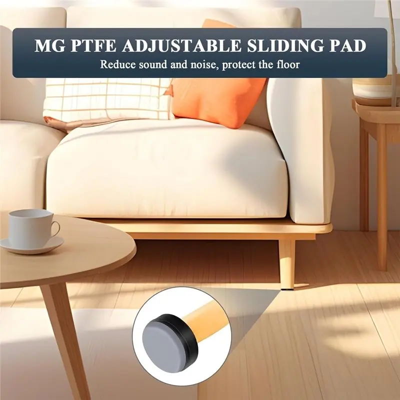 [A93Z!】 Furniture Gliders Screws(24Pcs) With 6Mm Thread On Foot Pad For Legs For Legs Smooth Gliding And Floor Protection