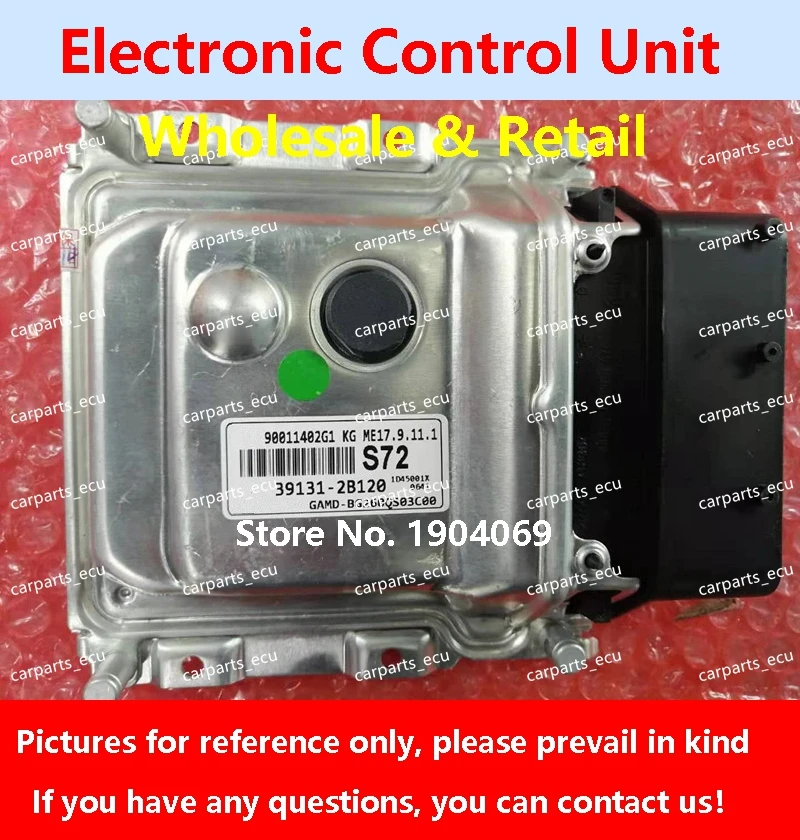 

39131-2B120 S72 For Hyundai kia rio cerato car Engine computer board ME17.9.11.1 39130-2B130 S73 ECU 39119-2BAL0 B740