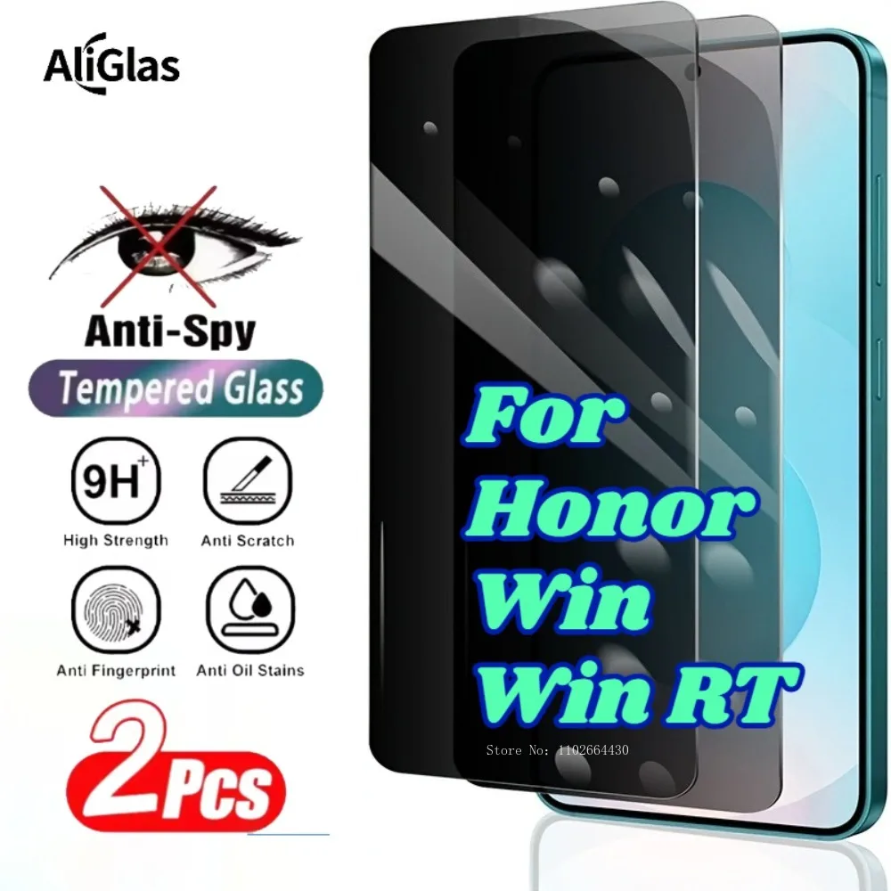 

2Pcs Anti Peeping Tempered Glass Films for Hawei Honor WIN Series Privacy Screen Protector For Honor Win RT Series Tempered Film