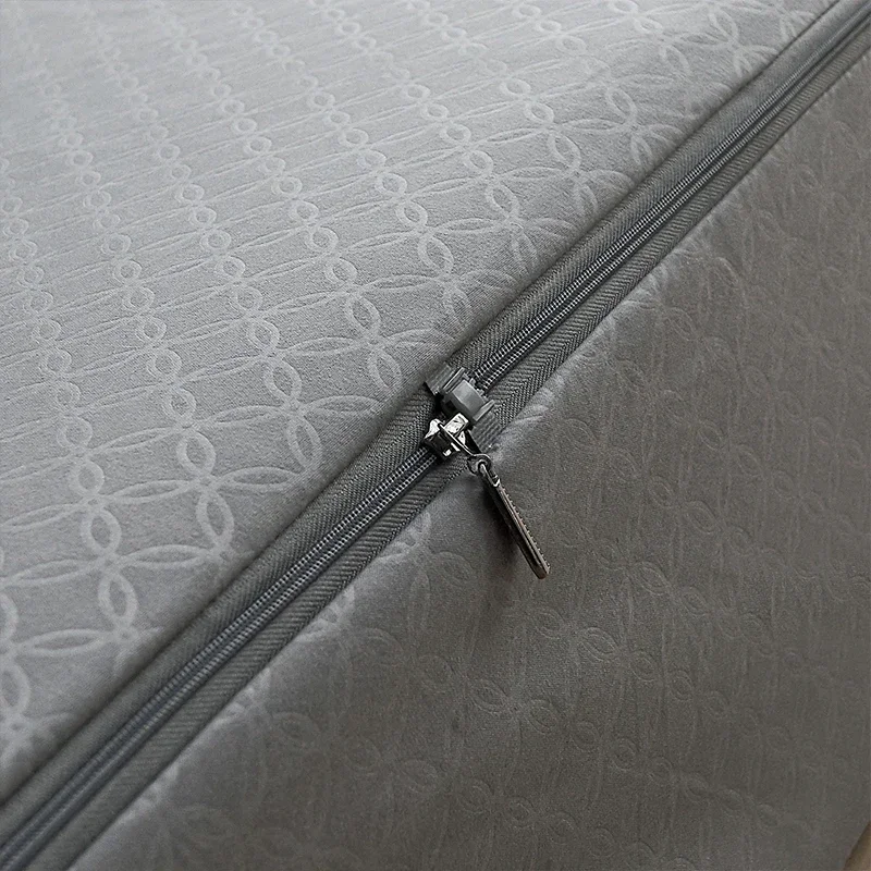 Juste de matelas imperméable avec fermeture éclair sur six côtés, drap-housse matelassé pour lit Queen, tatami entièrement imbibé, broderie