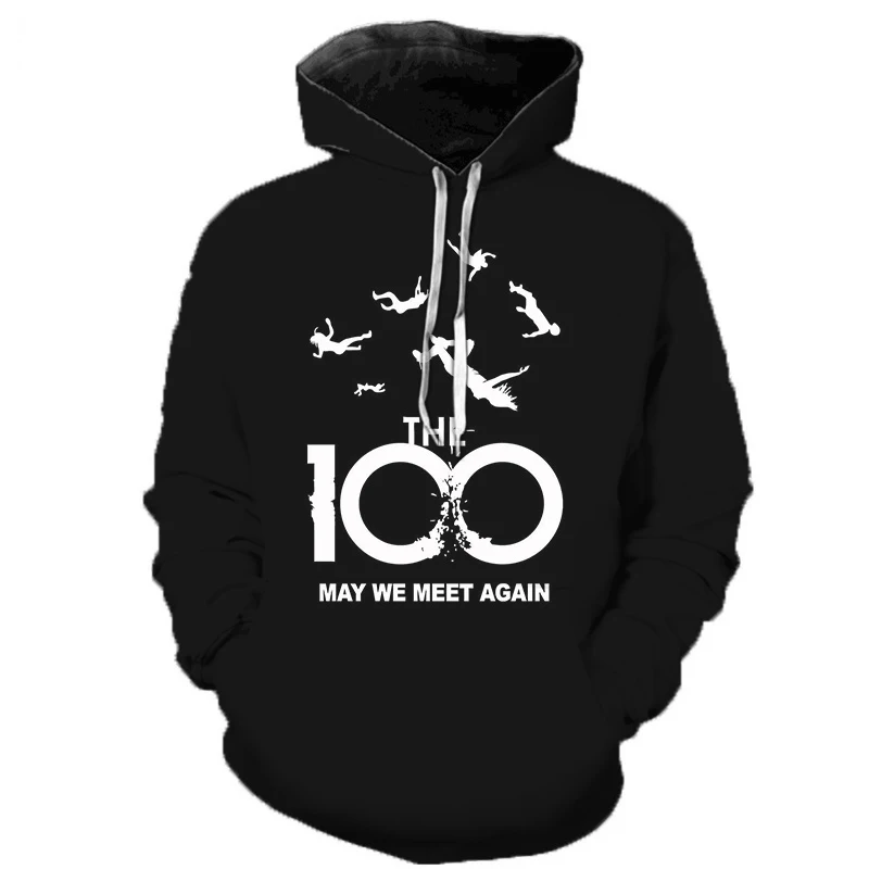 

Funny the 100 TV Show Long-sleeved Tops Oversized Hoodie Men/women the 100 Movies Hoodie Sweatshirt