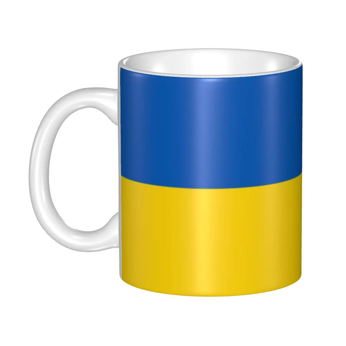 

Customized Flag Of Ukraine Mugs DIY Ceramic Milk Tea Coffee Cup Men Women Outdoor Work Camping Cups And Mugs