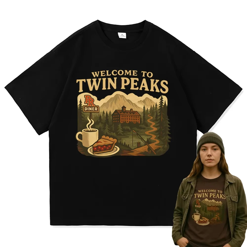 Welcome To Twin Peaks T Shirt 2026 Fix Your Hearts or Die Men/women Clothing Harajuku High Quality Tops 90s Cotton TShirts