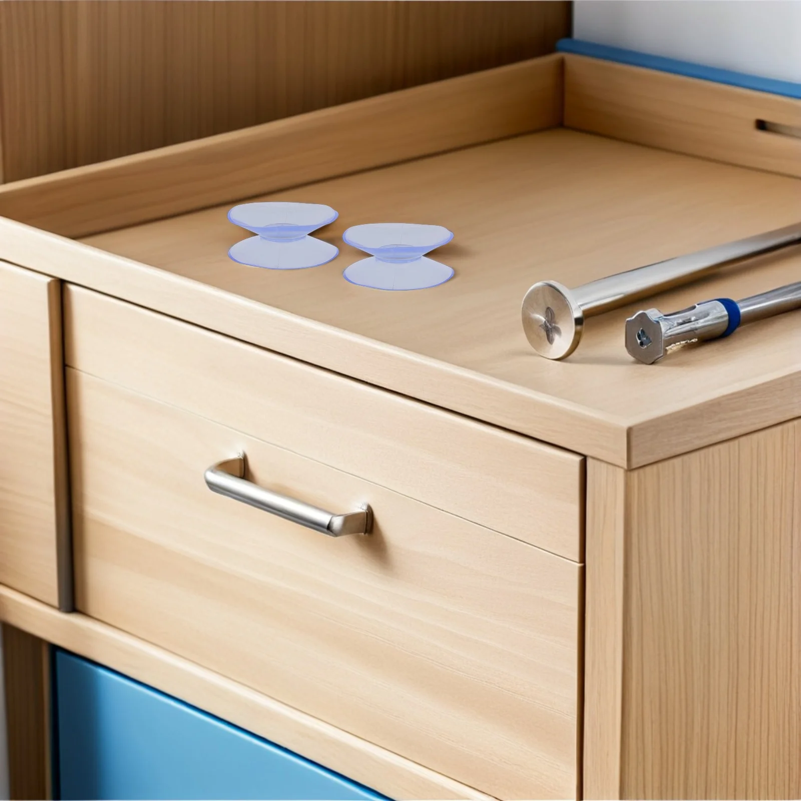 

20Pcs Clear Tea Table Anti-Slip Pads Double Sided Suction Cups for Glass Table Tops Protection Bumpers Stabilizer Spacers