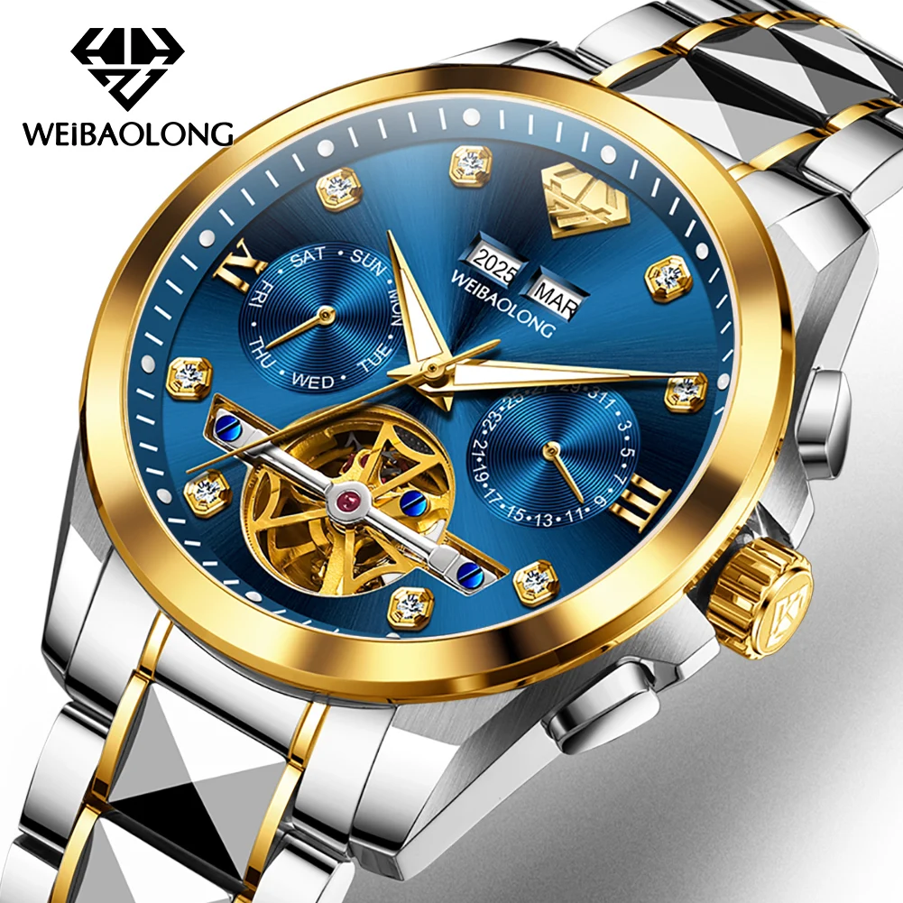 WEIBAOLONG 3801 Luxruy Automatic Mechanical Men's Watch Waterproof Luminous Combining Functionality And Style Watches For Man