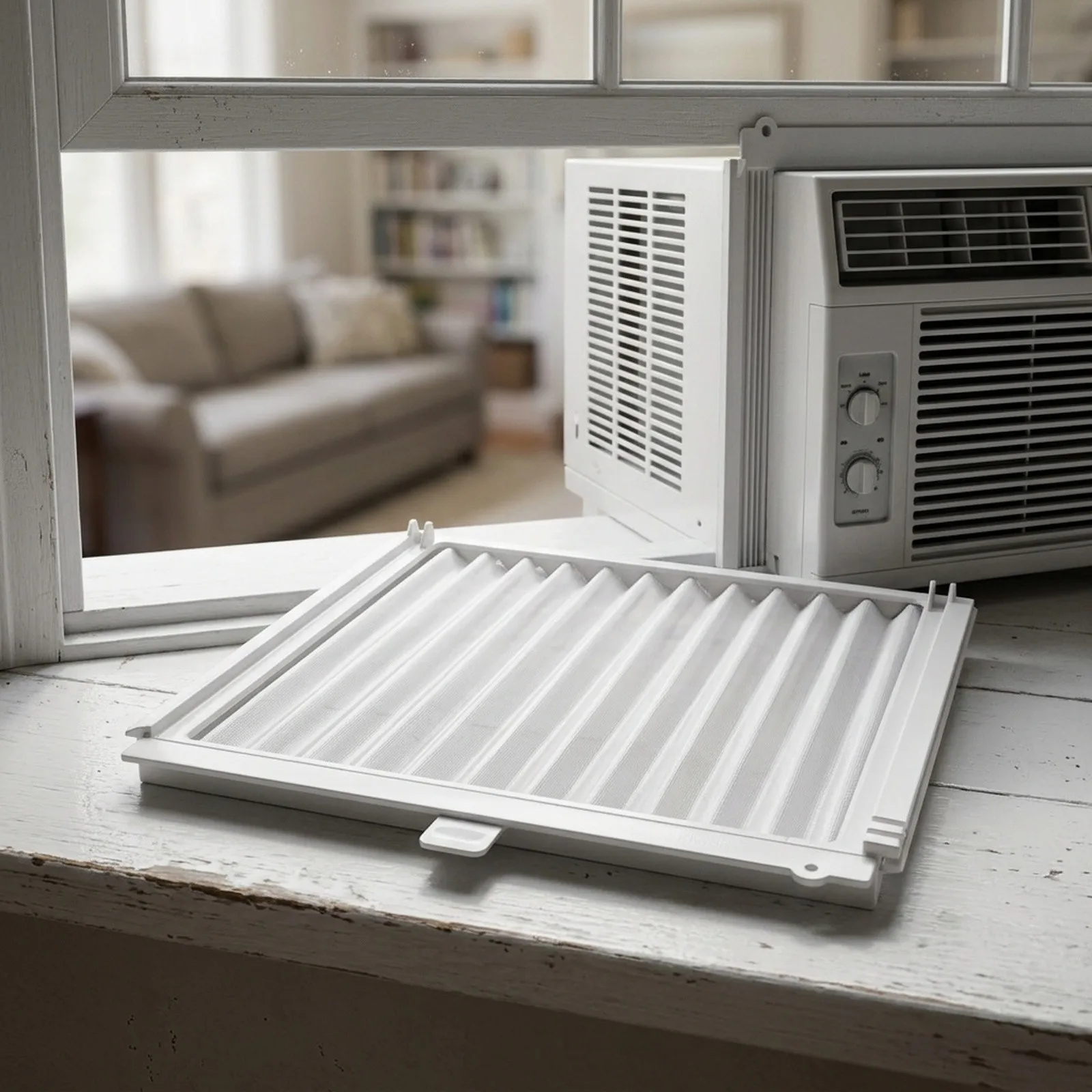 Energy Efficiency AC Side Panels Adjustable Panel Set Panel Replacement Set Dust-proof Design For Window Air Conditioner
