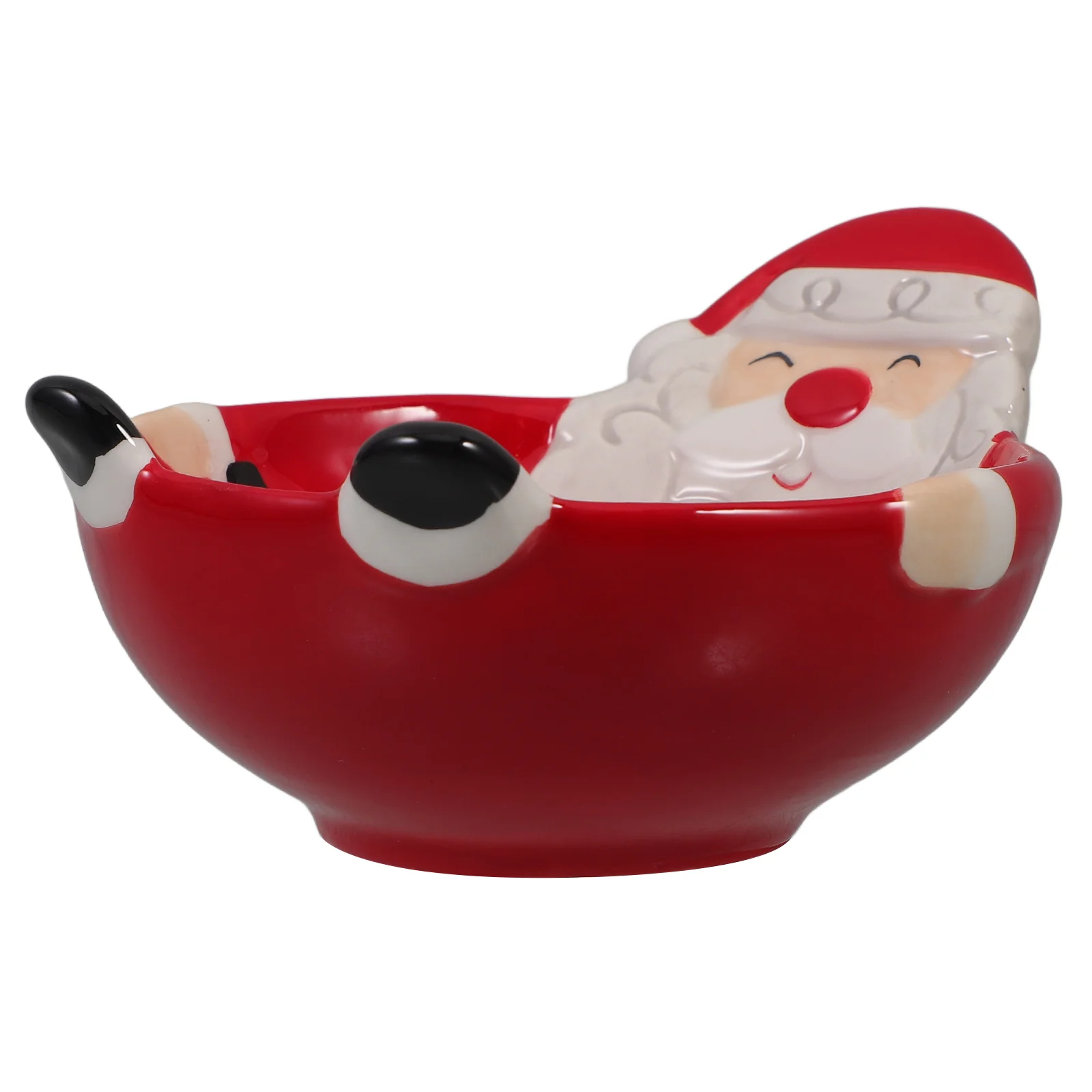 

Santa Claus Ceramic Bowl Small Ice Cream Decorate Serving Salad Ceramics Fruit for Restaurant Decorative Yogurt Breakfast Bowls