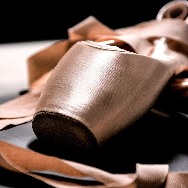 U Style Vamp Satin Pointe chaussures daim semelle Ballet moyen largeur rose Pointe chaussures pour filles femmes adultes