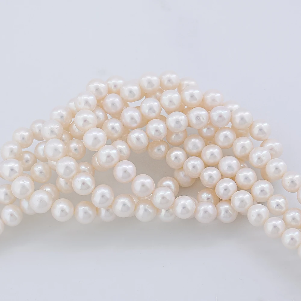 

8-9mm High Quality String Natural Freshwater Pearls Wholesale Loose Round Pearl Strands