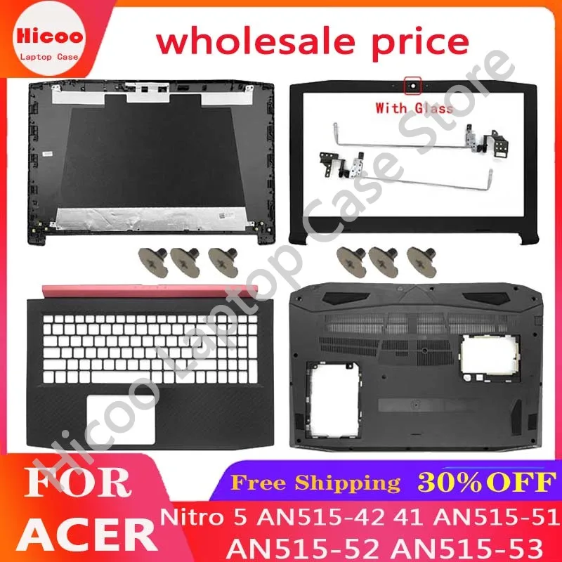 FOR Acer Nitro 5 AN515-42 41 AN515-51 AN515-52 AN515-53 Laptop LCD Back Cover/Front Cover/Palm Rest/Bottom Cover/Hinge