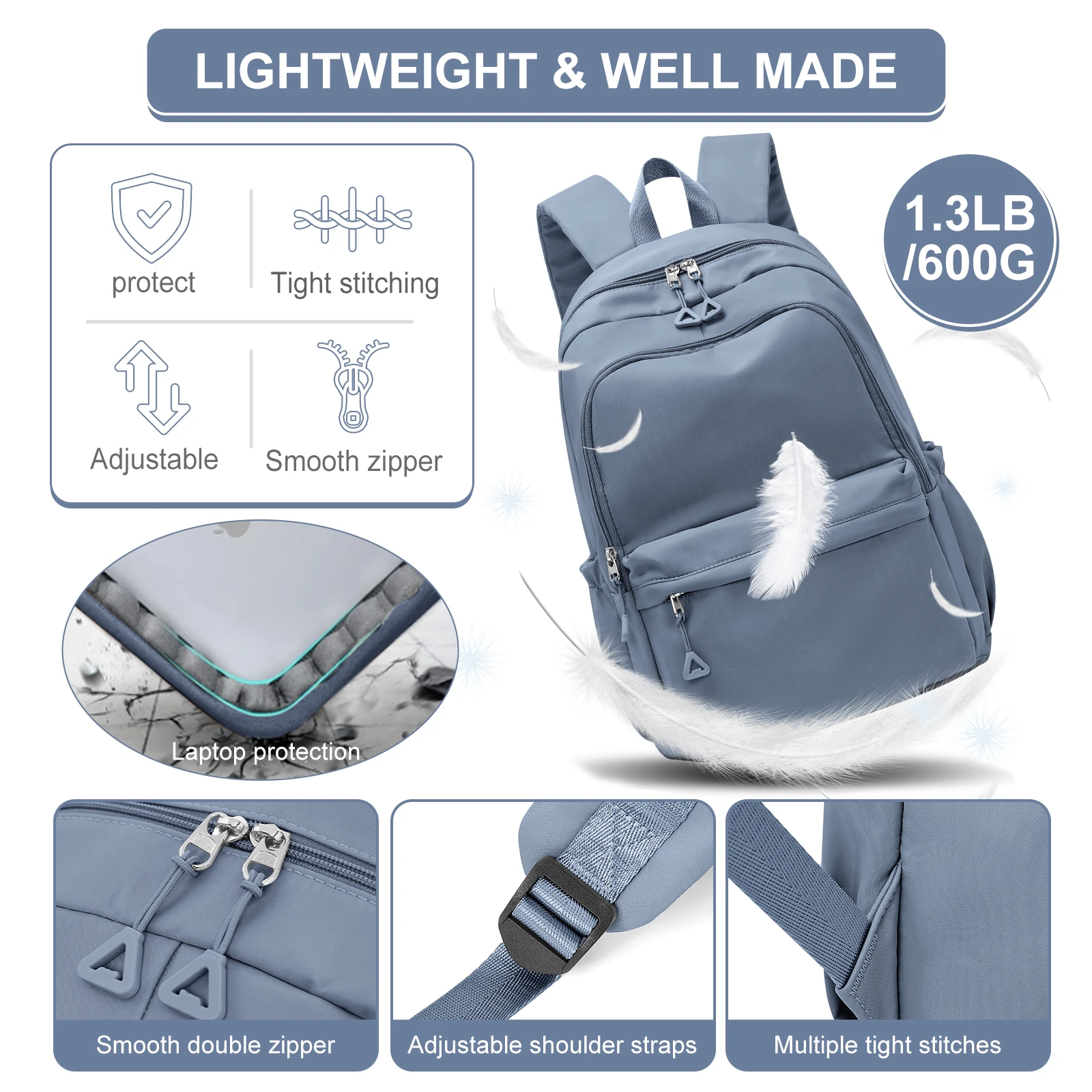 Teenage School Backpacks, Hand Luggage Backpack, Kids Backpack Boys Girls Casual Travel Backpack, Weekender School Bag for Women