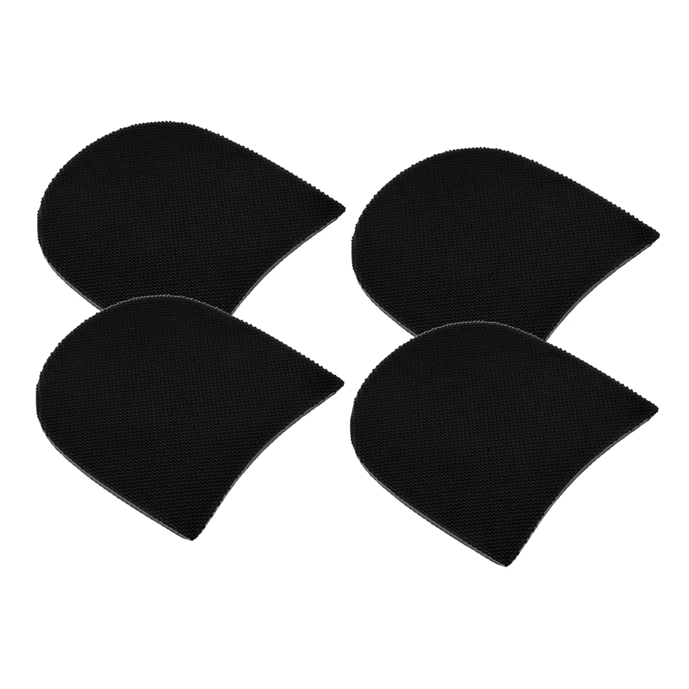 

4 Pcs Black Rubber Sole Repair Heel Replacement Non Slip Shoe Bottom Protector Kit Boot Heel Sneaker Pads Durability Versatile