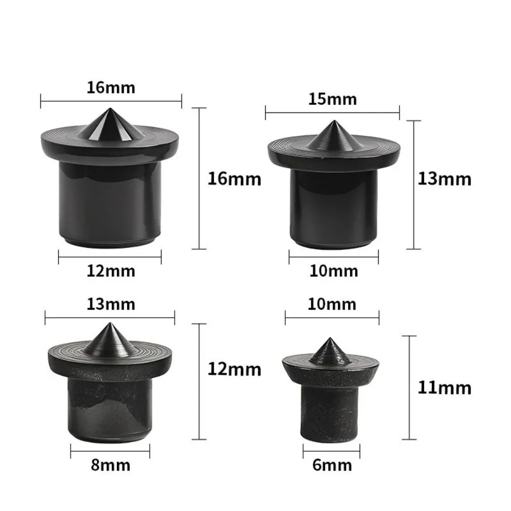 Precision Metal Dowel Center Set Conical Design Silver/Black Center Point Pin Set Round Pin Dowel Locator Set Woodworking Use