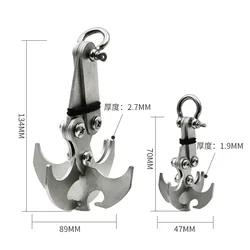 1pcs Gravity Hook Outdoor Foldable Grappling Serrated Claws Rescue Grapling Hook Climbing Accessories