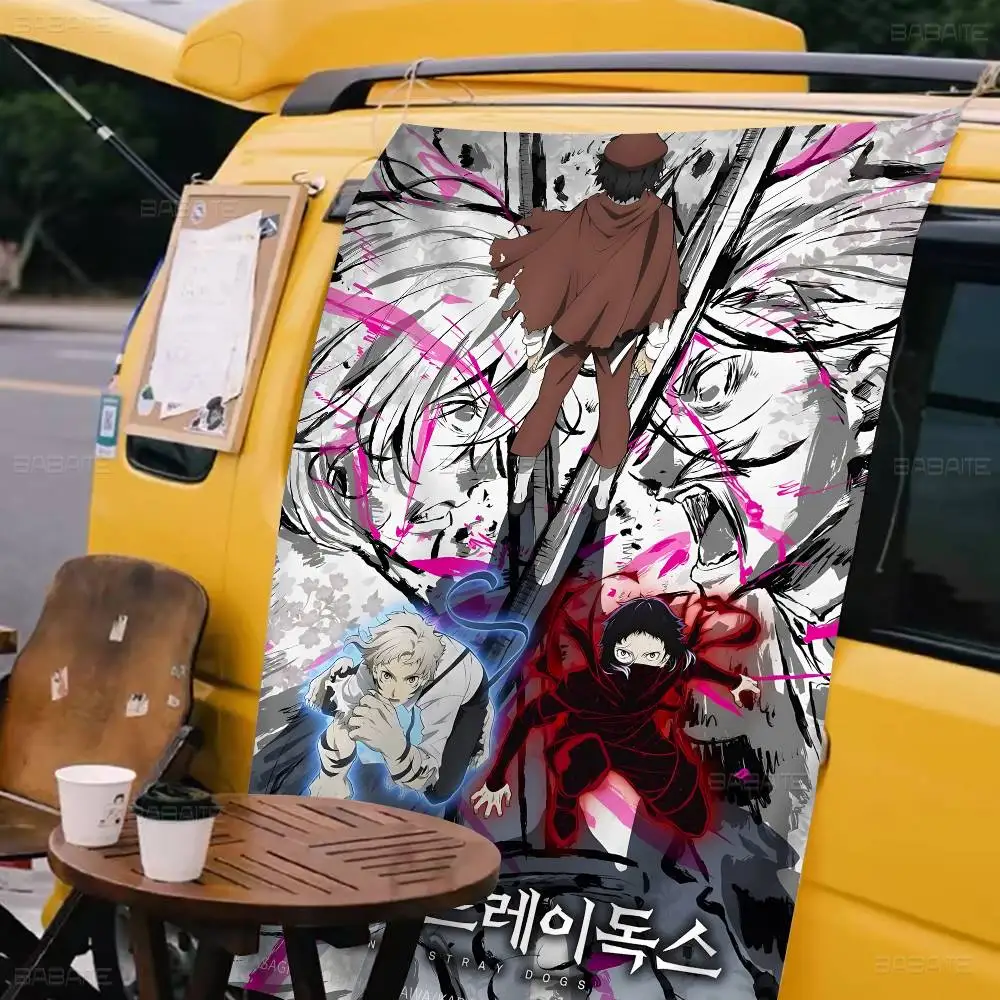 B-Bungo S-Stray D-Dogs Family Gatherings Outdoor Atmosphere Flags Camping Decorations Banners