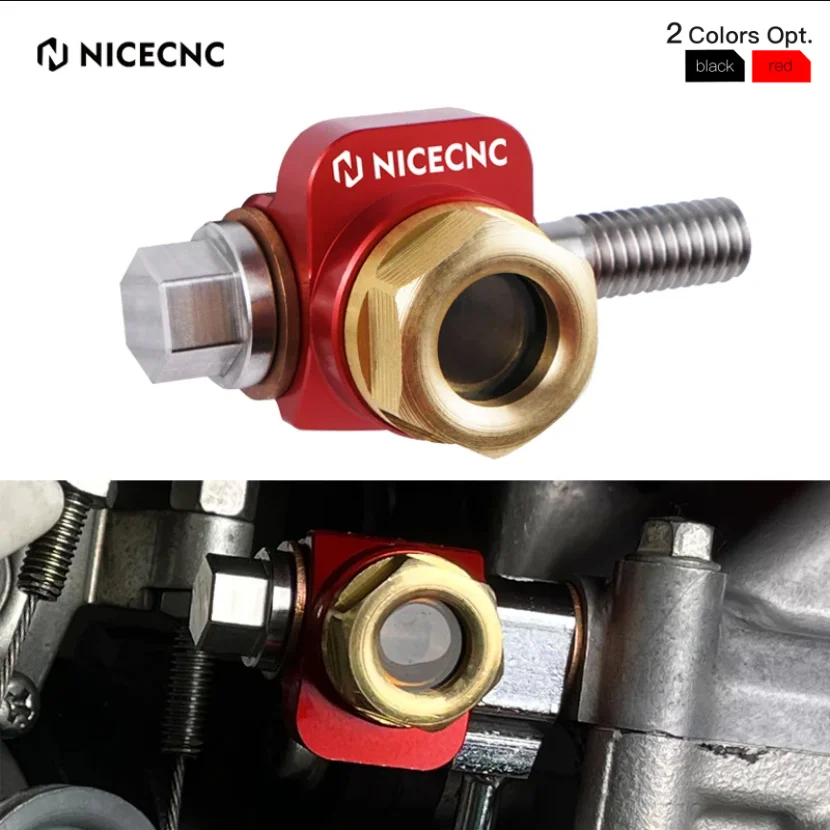 For 2024 Honda XR650L XR600R XR 650L 600R 1985-2024 2023 NICECNC Motorcycle Banjo Bolt Oil Sight Glass Kit Aluminum Accessories