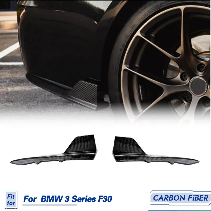 

Car Rear Bumper Canards Side Scratch Splitters Carbon Fiber for BMW 3 Series F30 320i 330i M-Sport 2012-2018 Rear Splitters