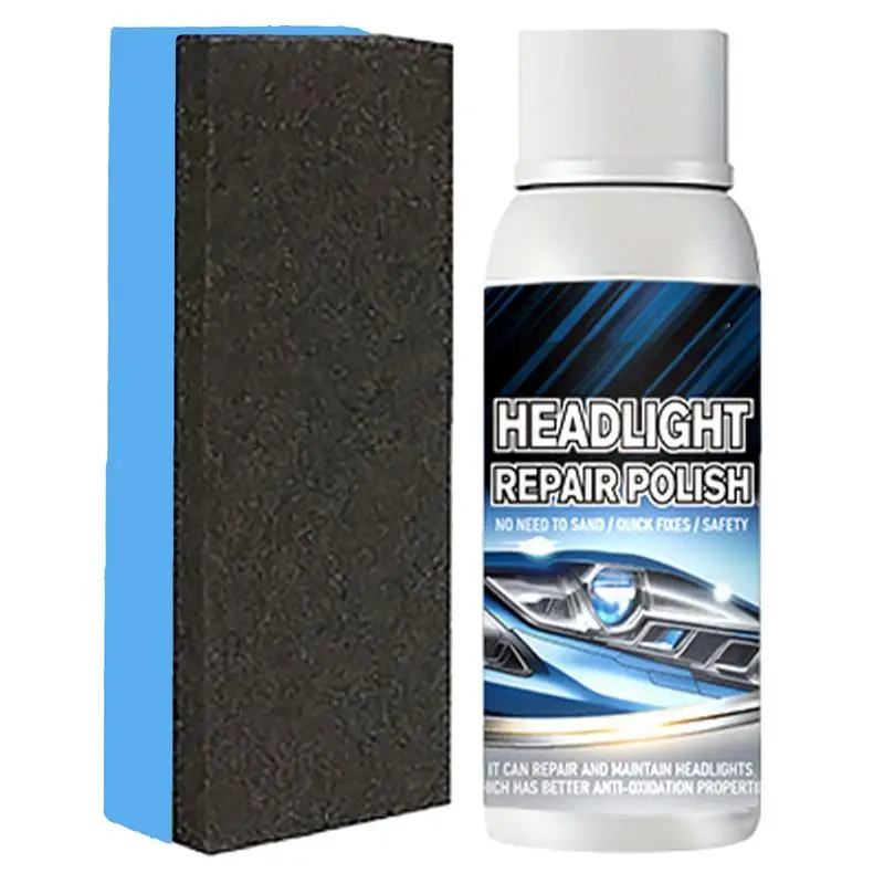 

Headlight Restoration Fluid Car Headlight Lens Scratch Repair Polish Liquid Increases Transparency Headlight Restorer For