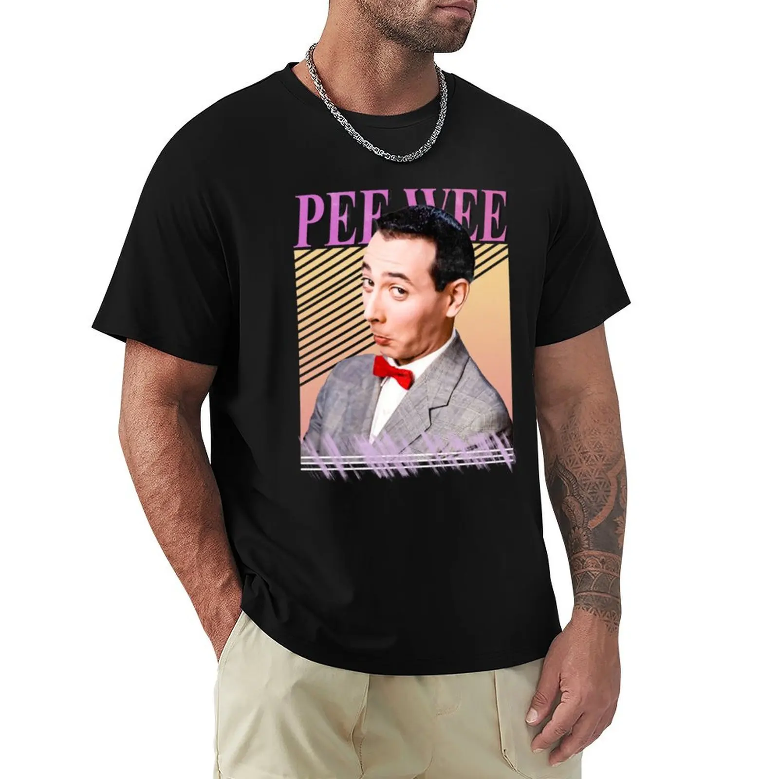 PEE WEE HERMAN T-Shirt Summer Print Short Sleeve Tee