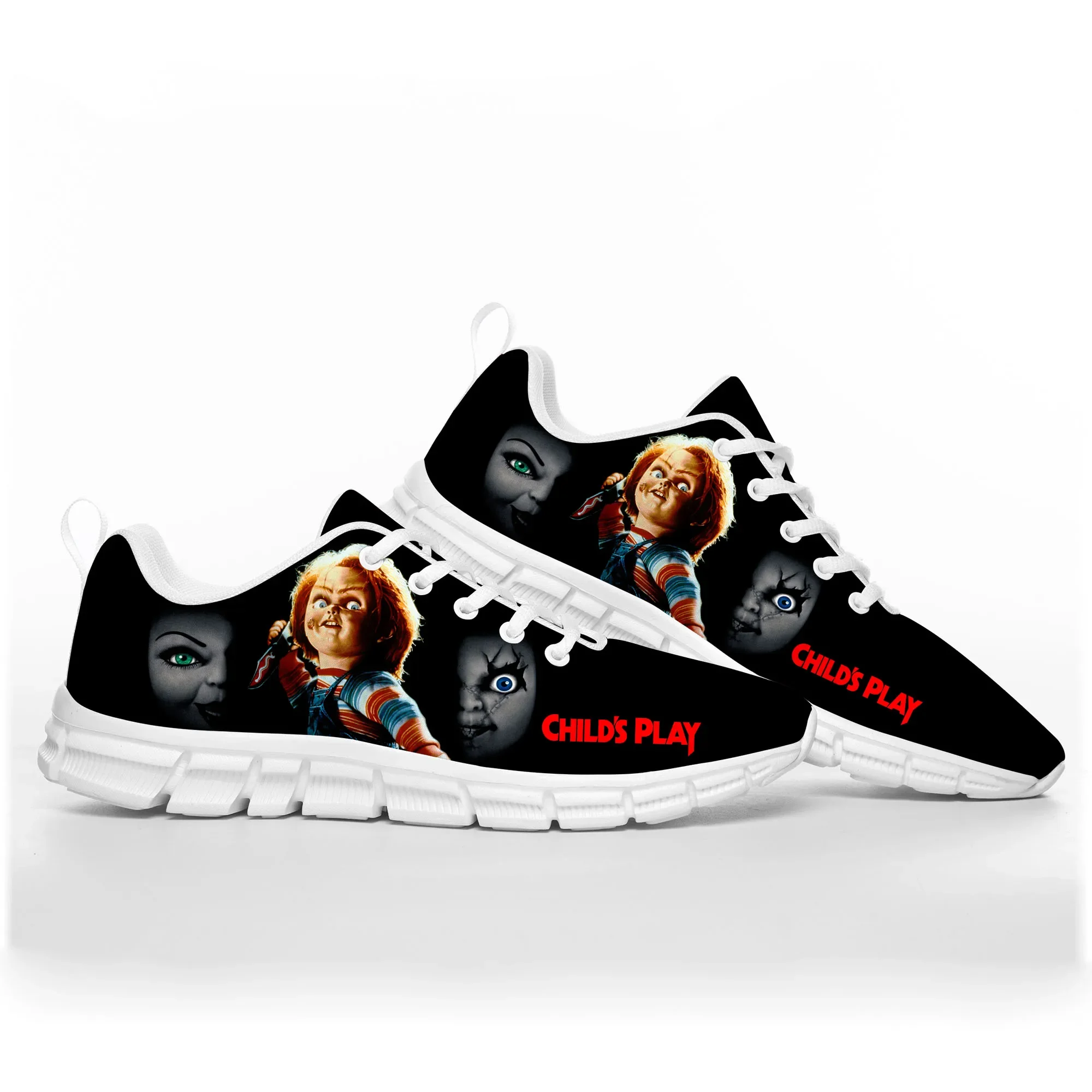 Horror Film Childs Spelen Chucky Sportschoenen Heren Dames Tiener Kinderen Kinderen Sneakers Casual Custom Hoge Kwaliteit Paar Schoenen