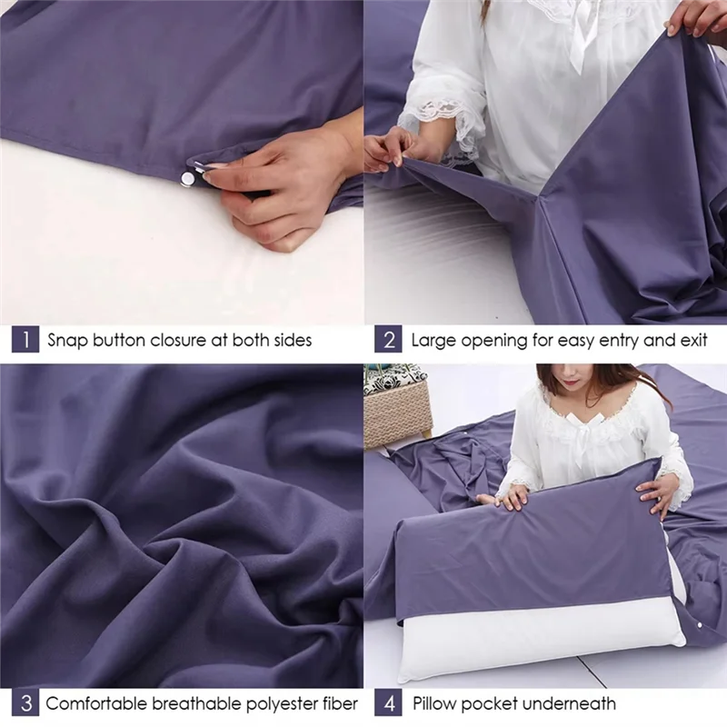 

A69P-Sleeping Bag Liner Sleeping Sack Outdoor Camping Hotel Travel Sheet Camping Mat Camping Equipment