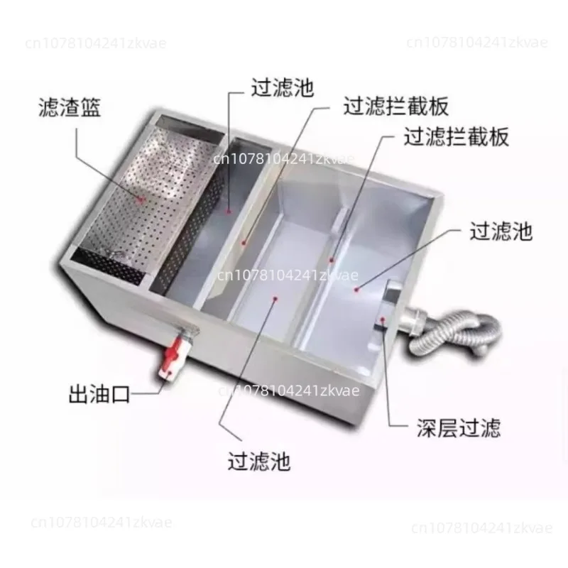 Oil-water separator Stainless steel grease trap Environmental protection Designated   Restaurant Catering Commercial  treatment