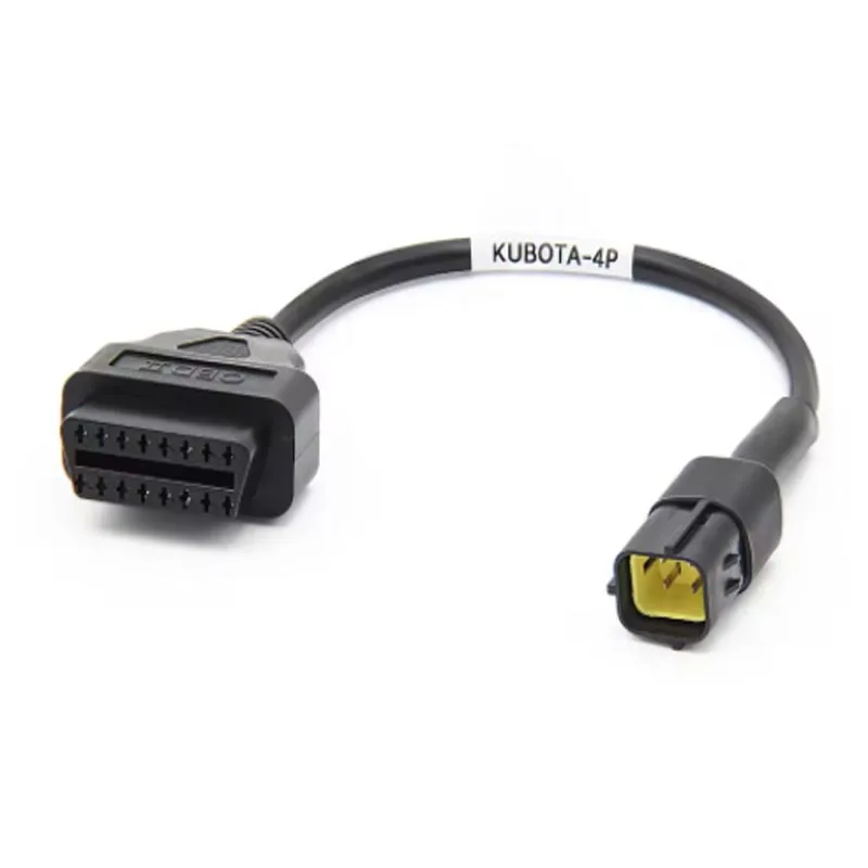 26AWG 4 دبوس كابل التشخيص لكوبوتا Takeuchi Diagmaster وصلة البيانات محول أداة تشخيص البناء قارئ الرمز
