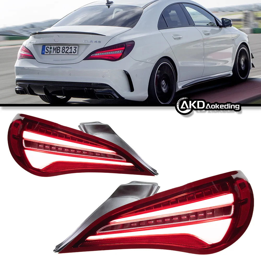 AKD Car Styling for Benz W117 Tail Lights 2014-2019 CLA180 CLA200 CLA300LED Tail Lamp LED DRL Brake Reverse auto Accessories