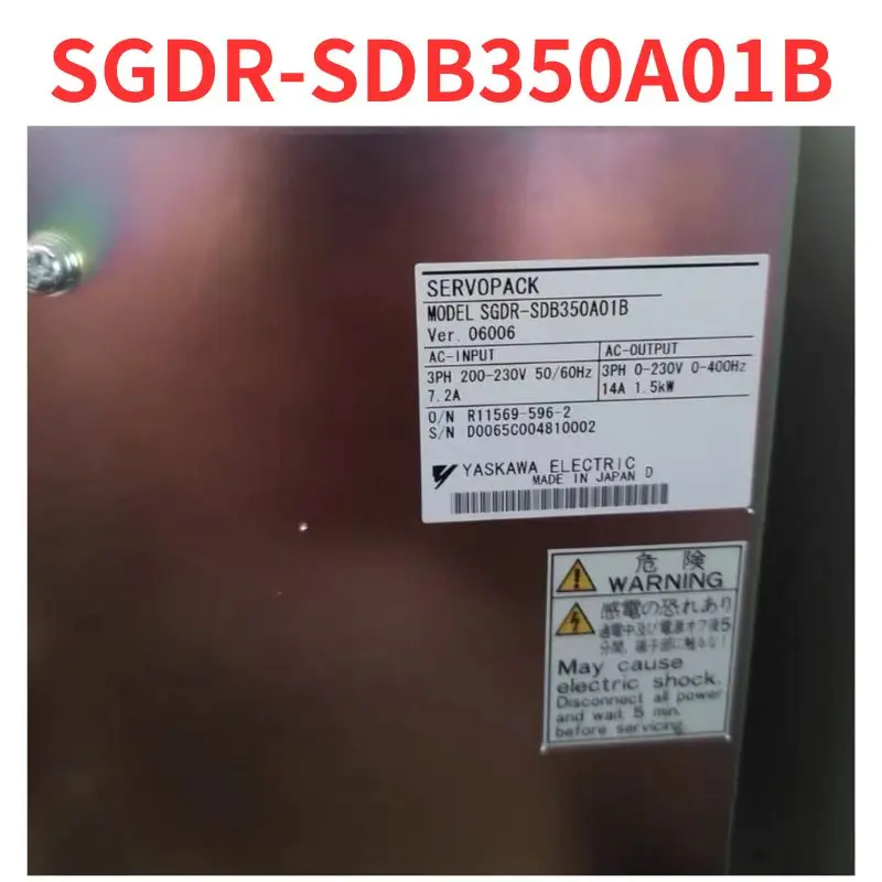 

Second-hand SGDR-SDB350A01B Robot external axis test OK Fast Shipping